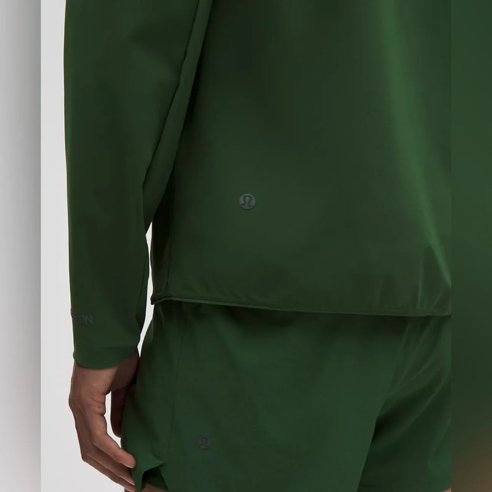 Lululemon Pace Breaker Jacket Forest Green Hooded Jacket - Performance Zip-Up - Picture 5 of 12